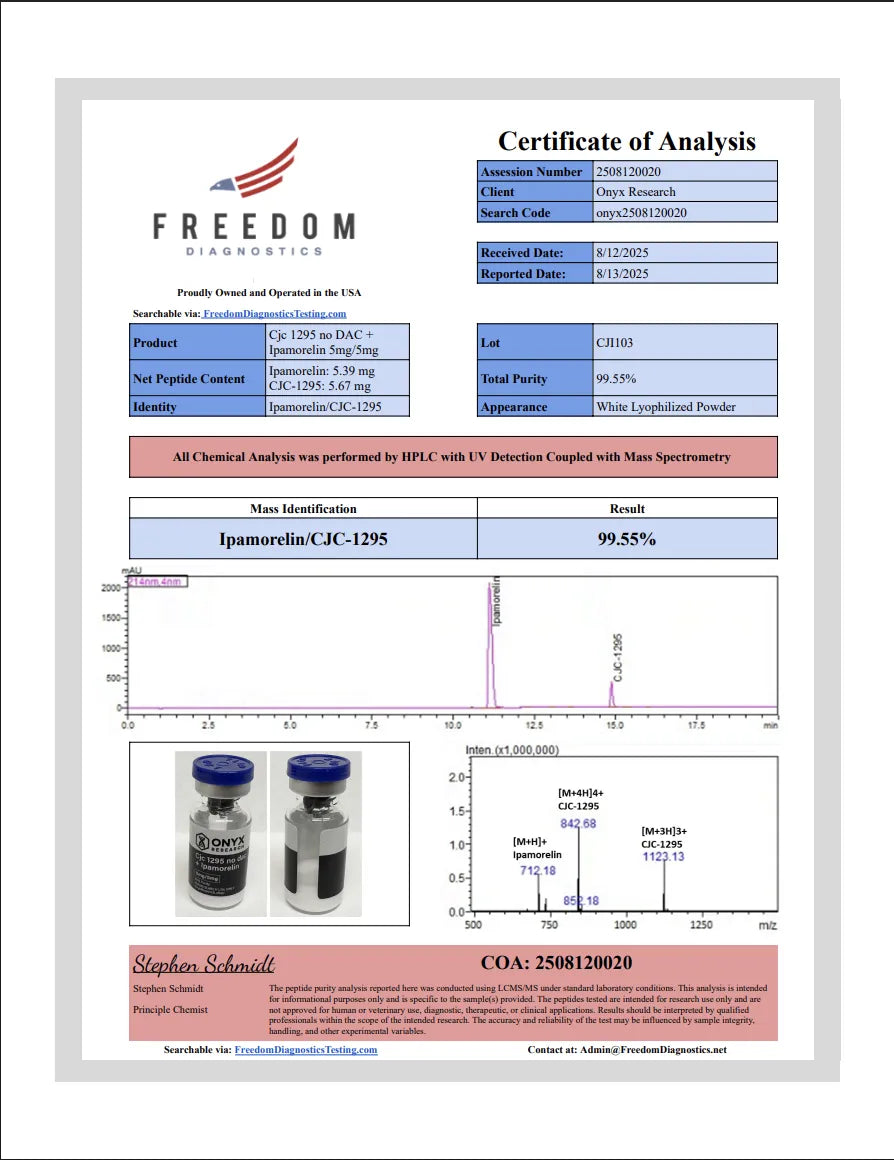 CJC 1295 no dac + Ipamorelin 5mg/5mg